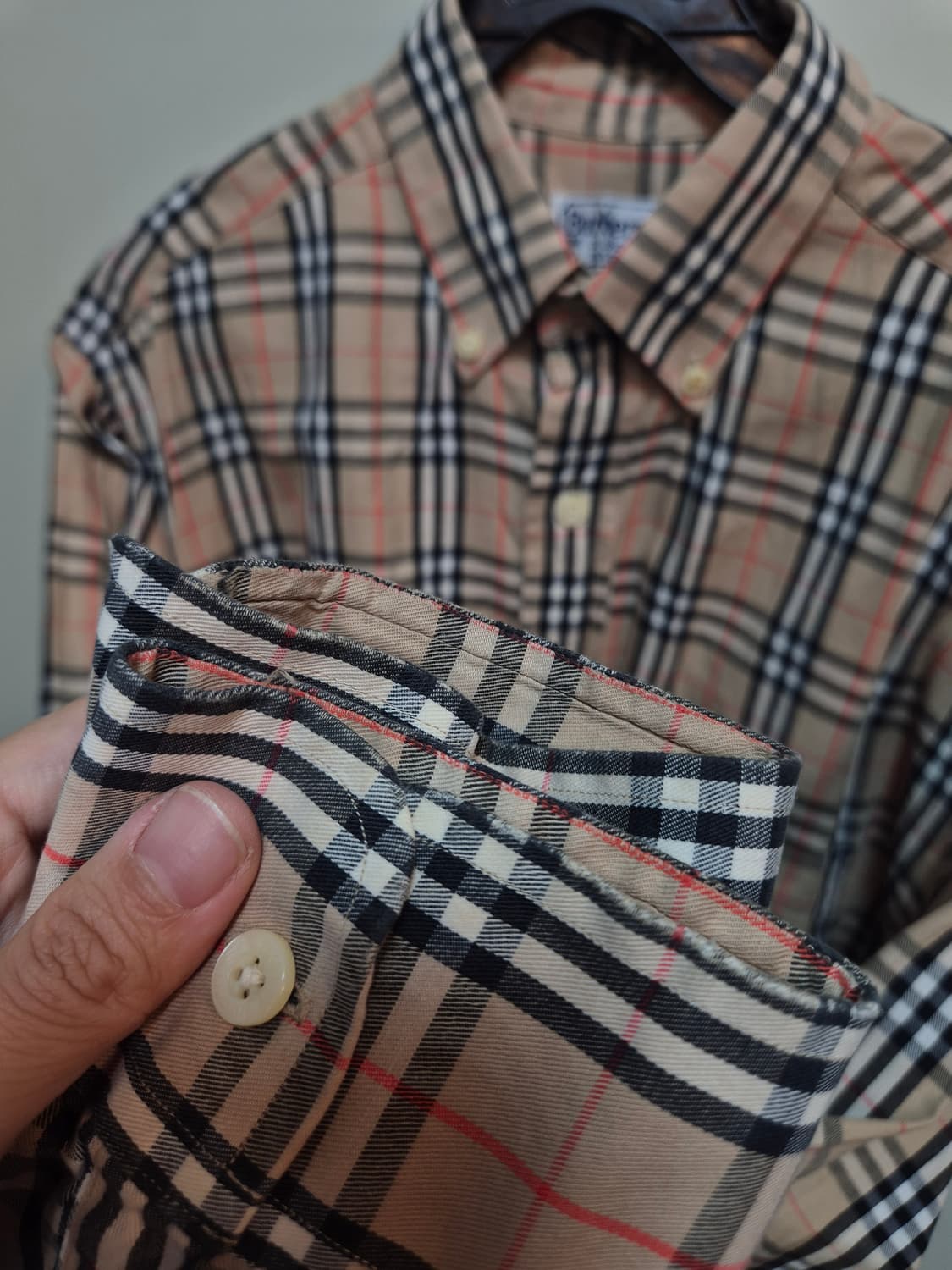 버버리 체크 셔츠 상품이미지10