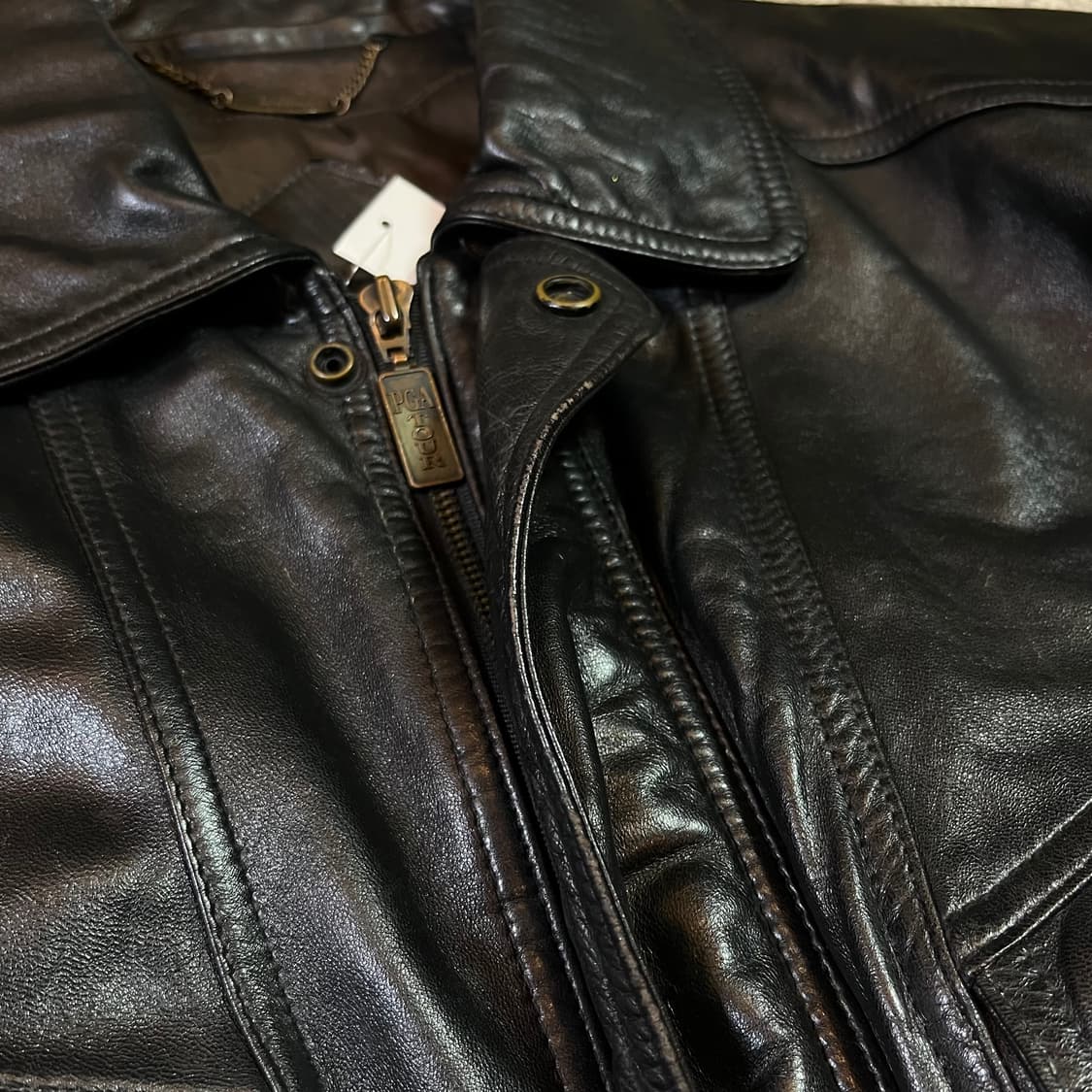 Vintage 빈티지 양가죽 봄버 자켓 상품이미지5