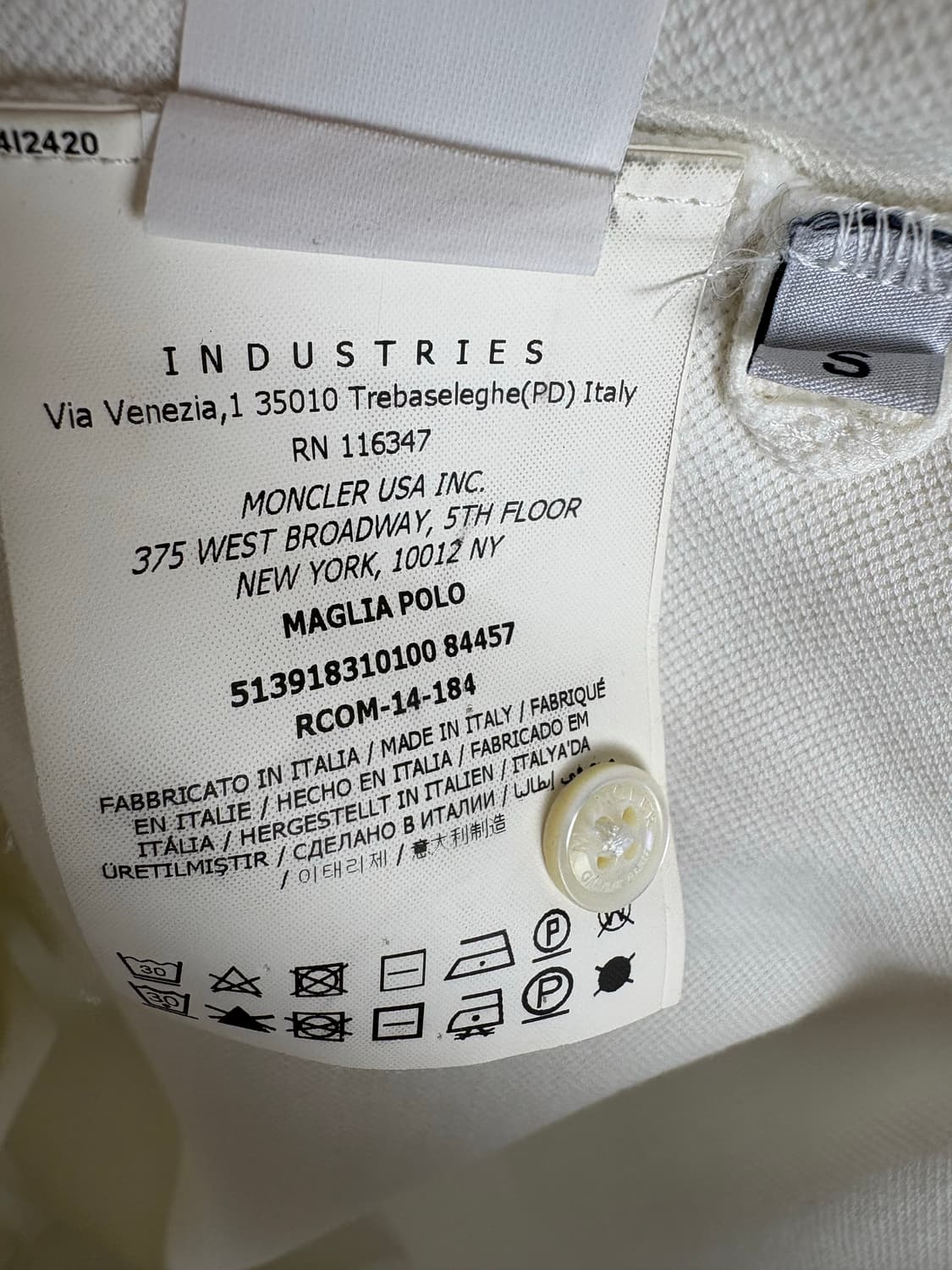 몽클레어 감마블루 화이트 폴로 셔츠 상품이미지8