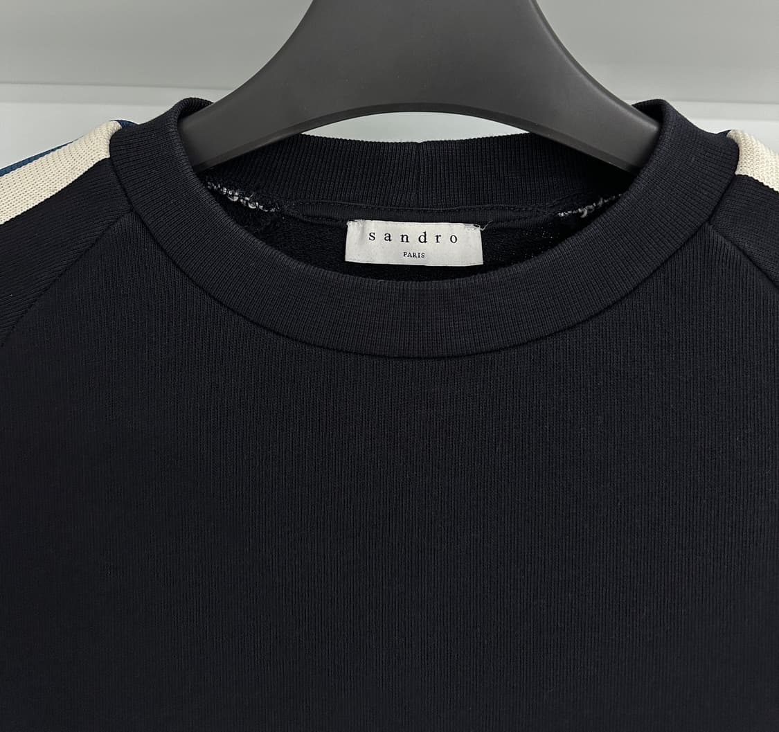 [산드로] 남성 배색 맨투맨 상품이미지5