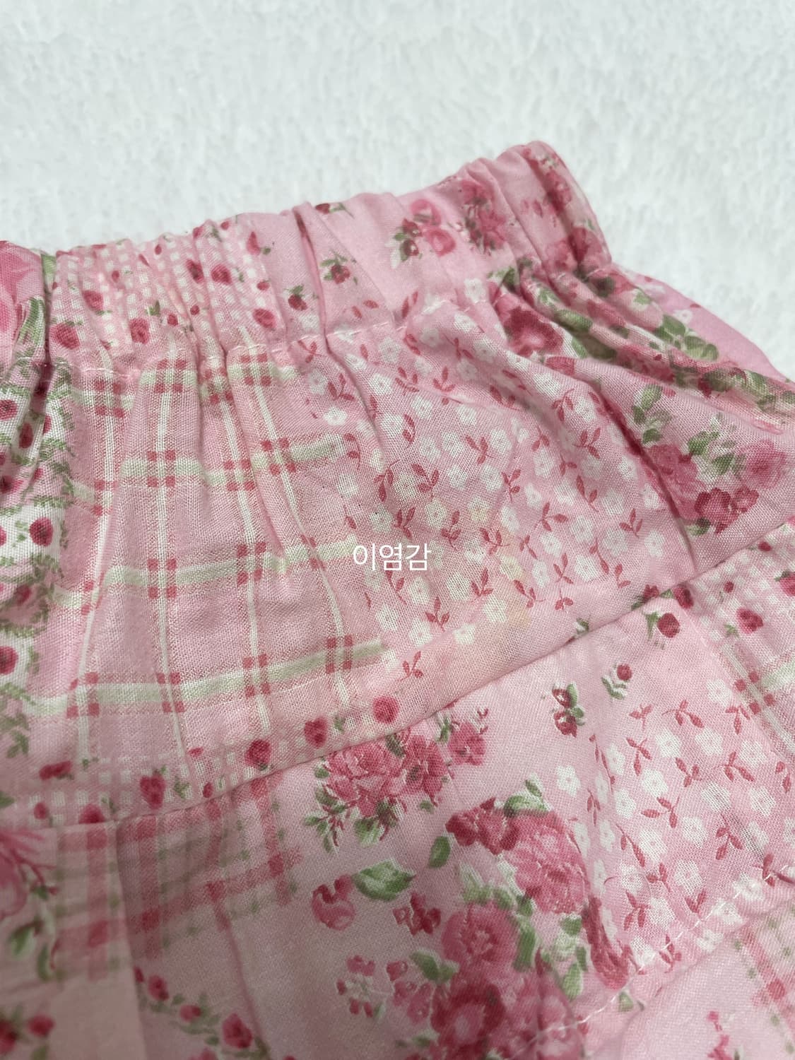 빈티지 프린팅 패치 캉캉 스커트 핑크 /모리 모리걸 상품이미지4