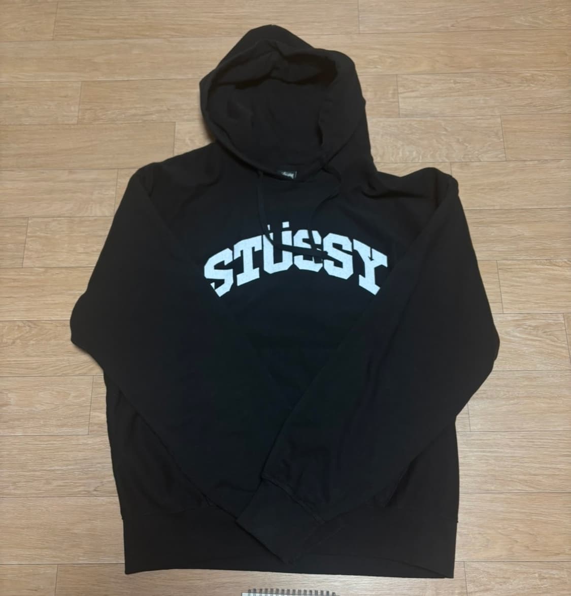 스투시 블록스포츠 피그먼트 다이드 후드 블랙 XL 상품이미지2