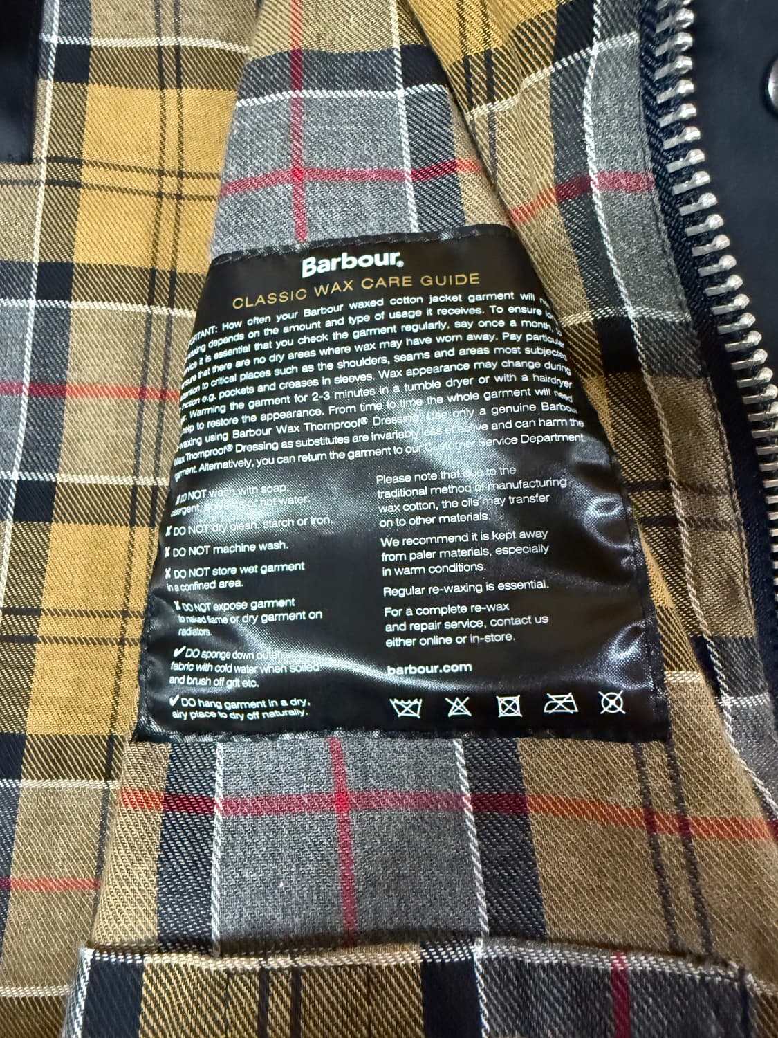 바버 / SPEY 스페이 왁스 자켓 XL(110) 사이즈 상품이미지8