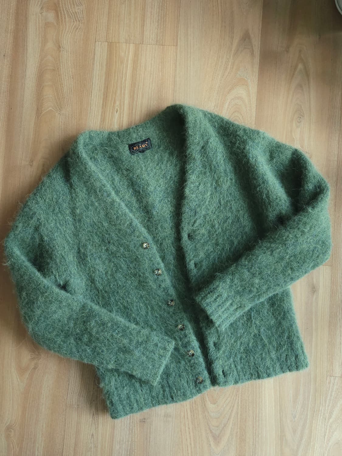 빔즈 플러스 17fw 알파카 가디건 상품이미지1