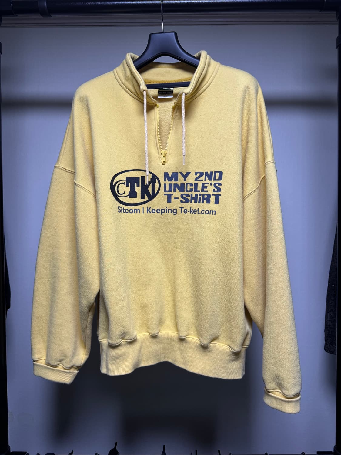 TEKET Uncle's Half Zip-Up Sweatshirt 상품이미지1