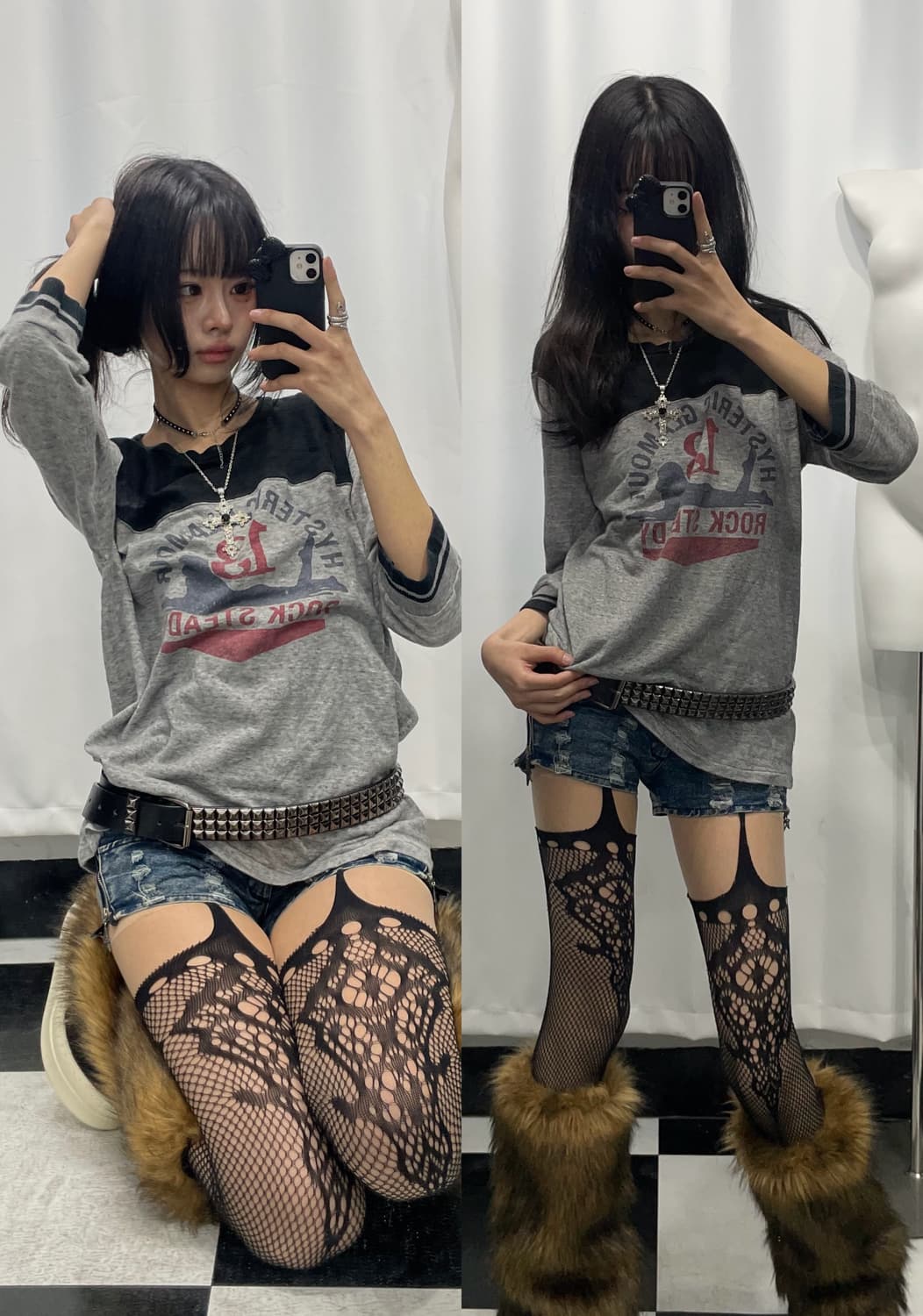 🎸Hysteric Glamour 그레이 롱슬리브🎸 상품이미지1