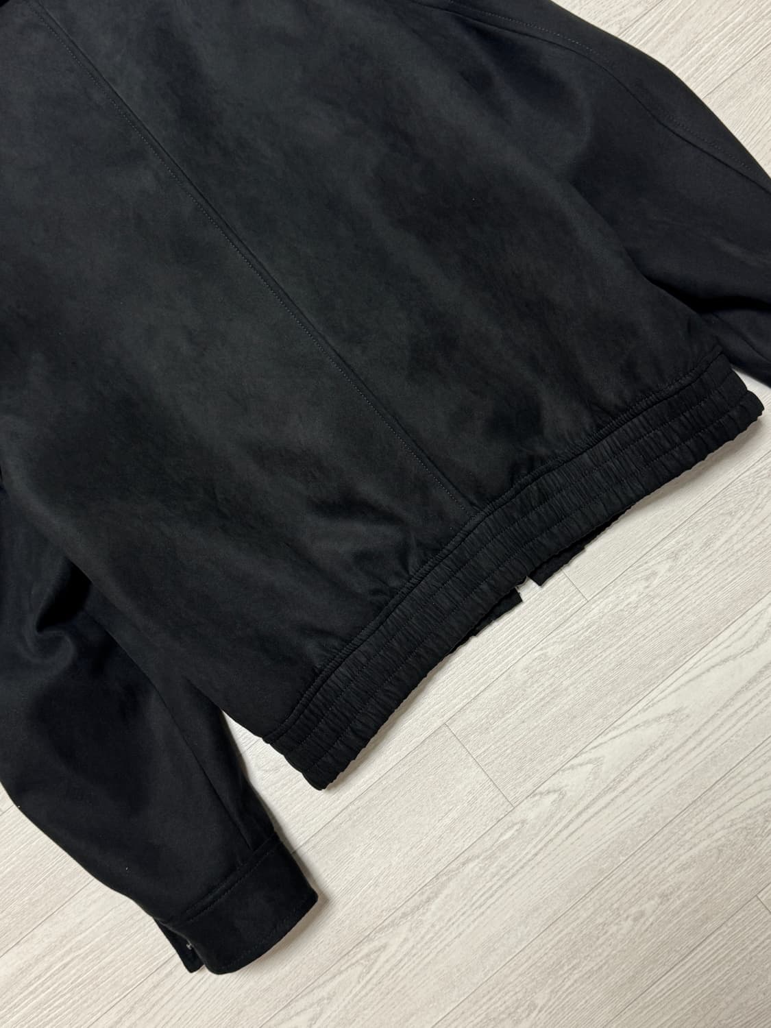 무신사 스탠다드 신세틱 스웨이드 미니멀 블루종 재킷 블랙 M 상품이미지7