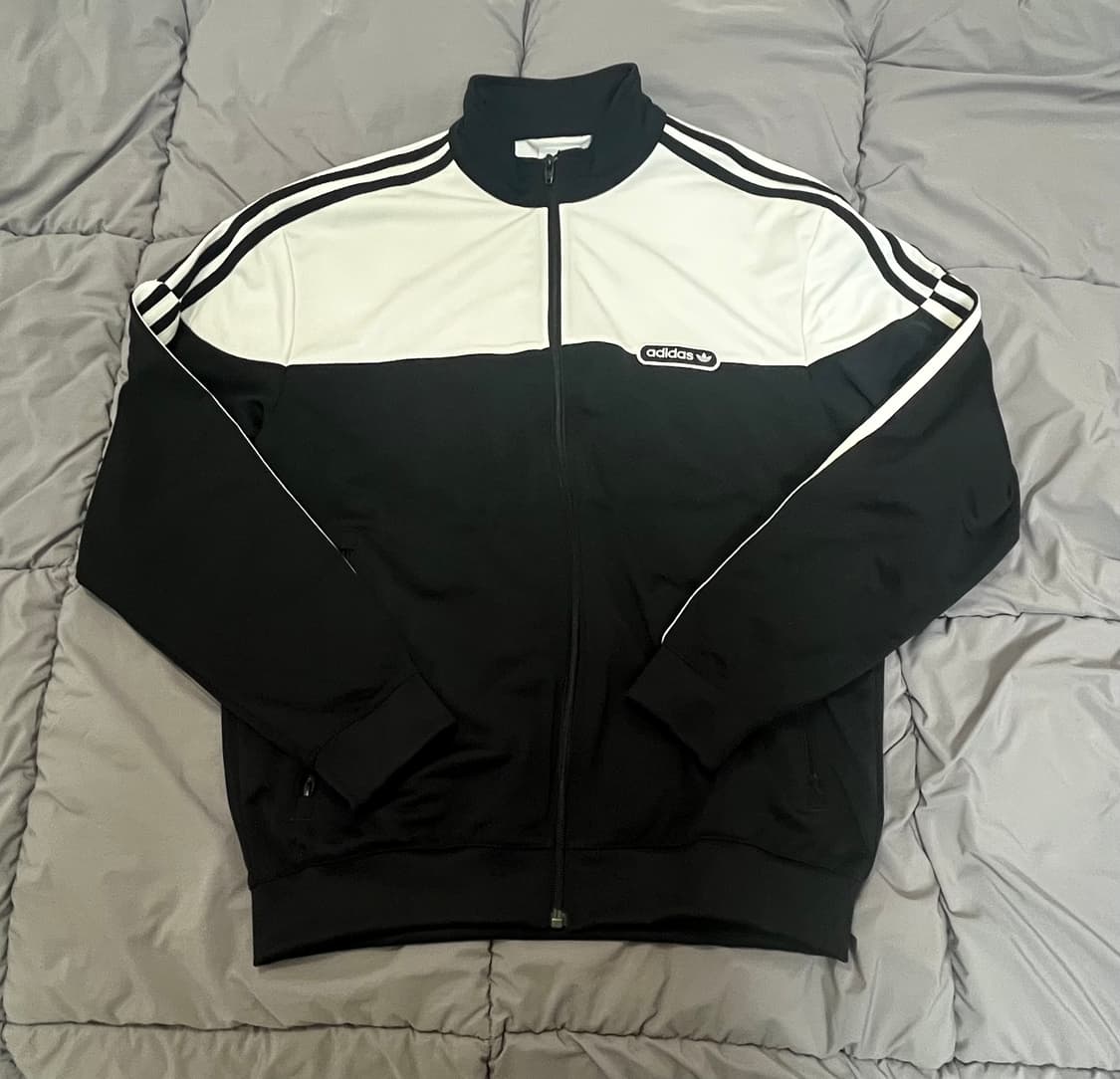 아디다스 검흰 오레오 트랙탑 빈티지 져지 L 상품이미지1