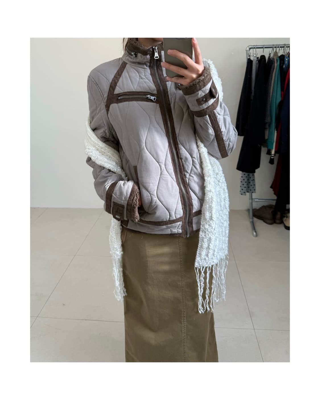 Icca 퀼팅 자켓 상품이미지3