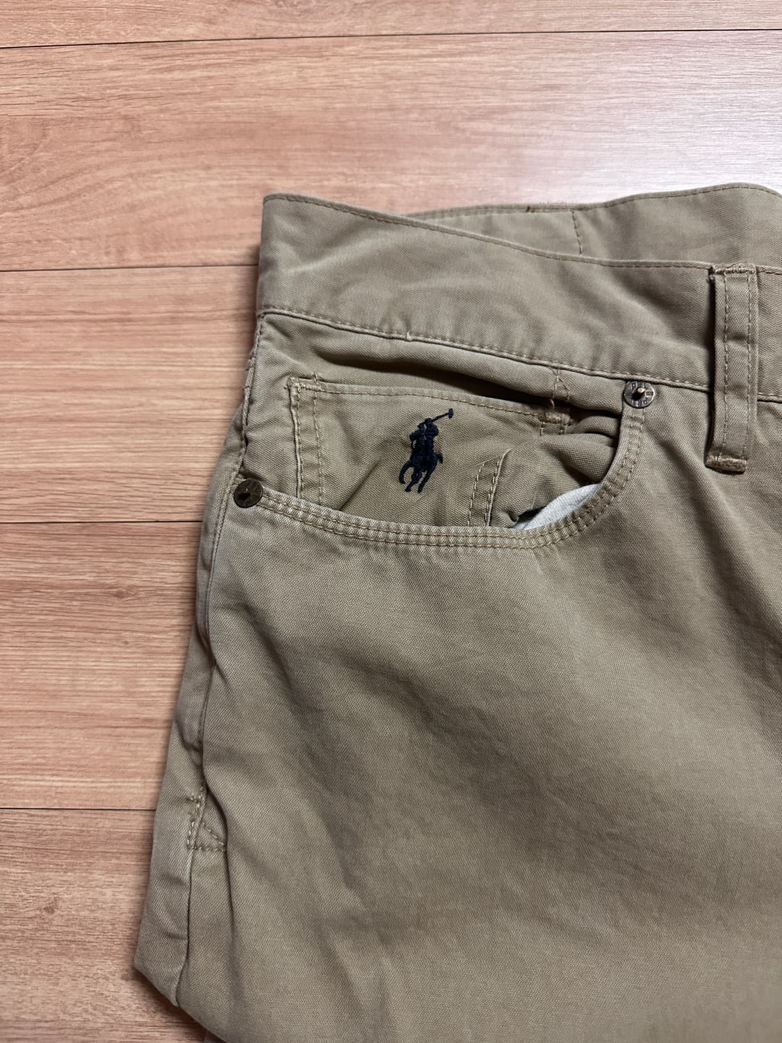 폴로 가죽탭 코튼팬츠(34/34) 상품이미지2