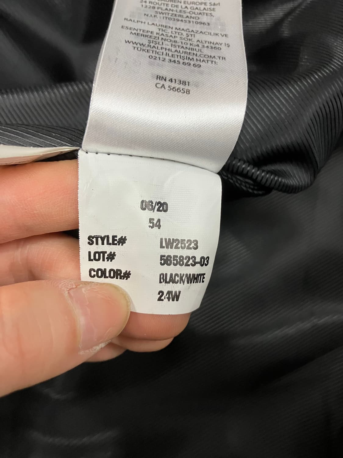 로렌 랄프로렌 차콜 해링본 울 코트 자켓 L 상품이미지6