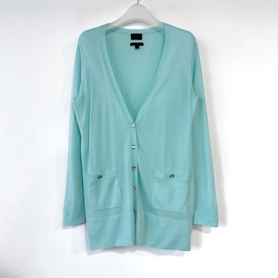 캐시미어 100% 브이넥 니트 가디건 상품이미지1