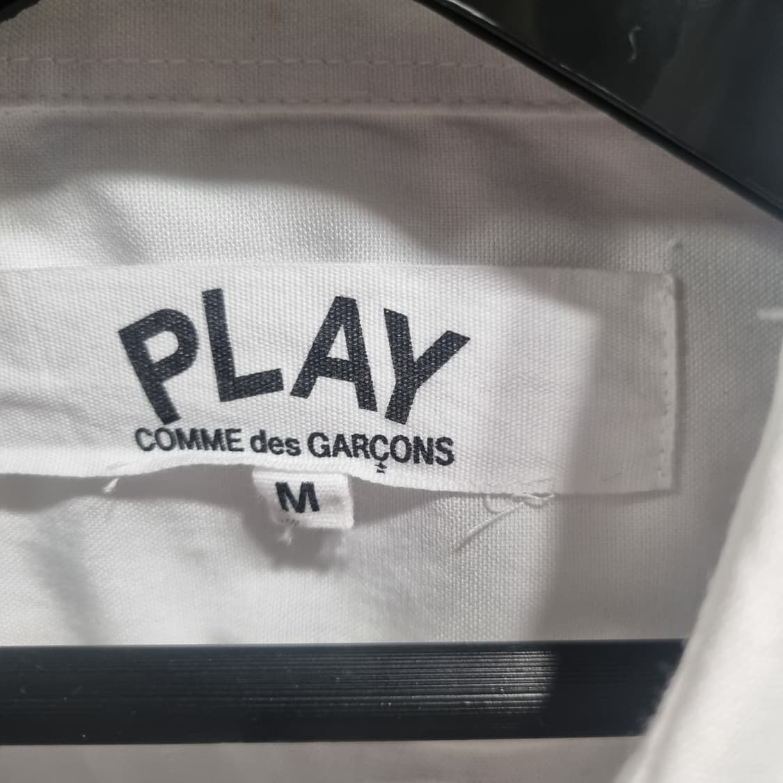 꼼데가르송 흰색 하트 긴팔 셔츠 상품이미지3