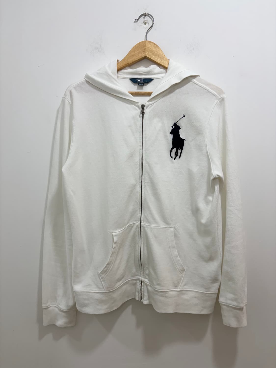 폴로 빅포니 화이트 후드집업 상품이미지4