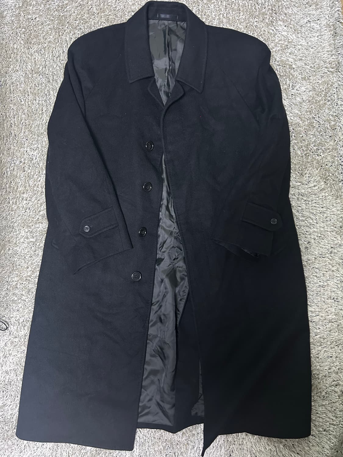 스코틀랜드제 크롬비 캐시미어100프로 코트 사이즈 105 상품이미지1