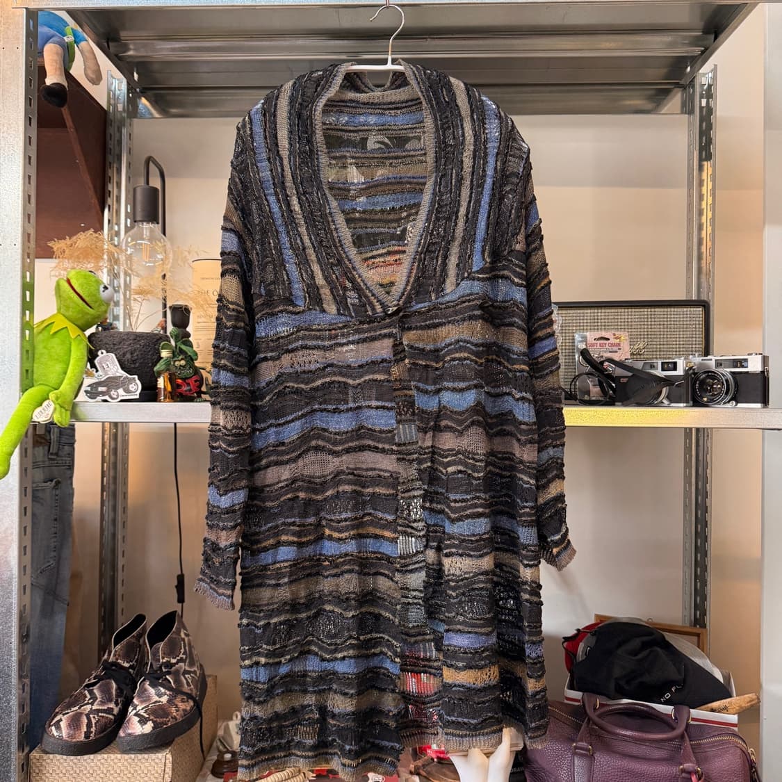 M&KYOKO 에스닉 히피 니트 가디건 FREE OS 상품이미지1