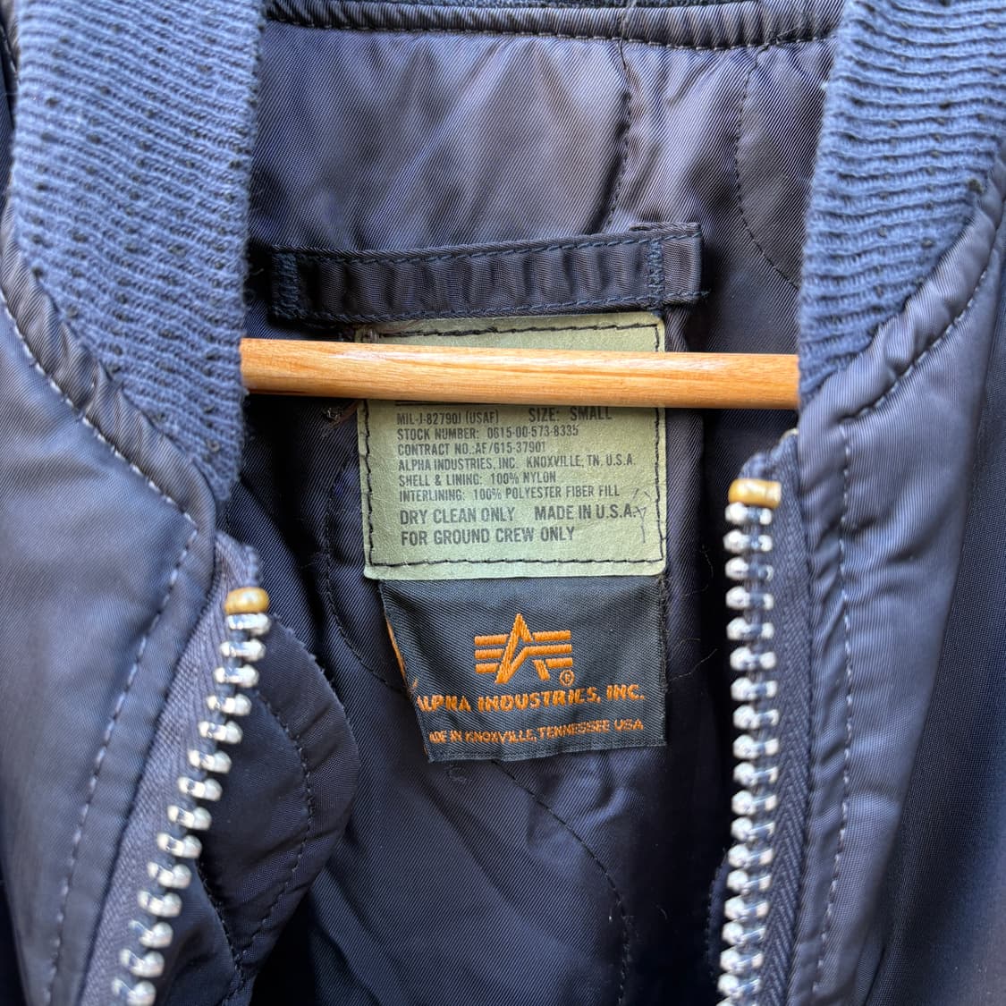 Alpha 90s 알파 made in usa Ma-1 자켓 상품이미지10