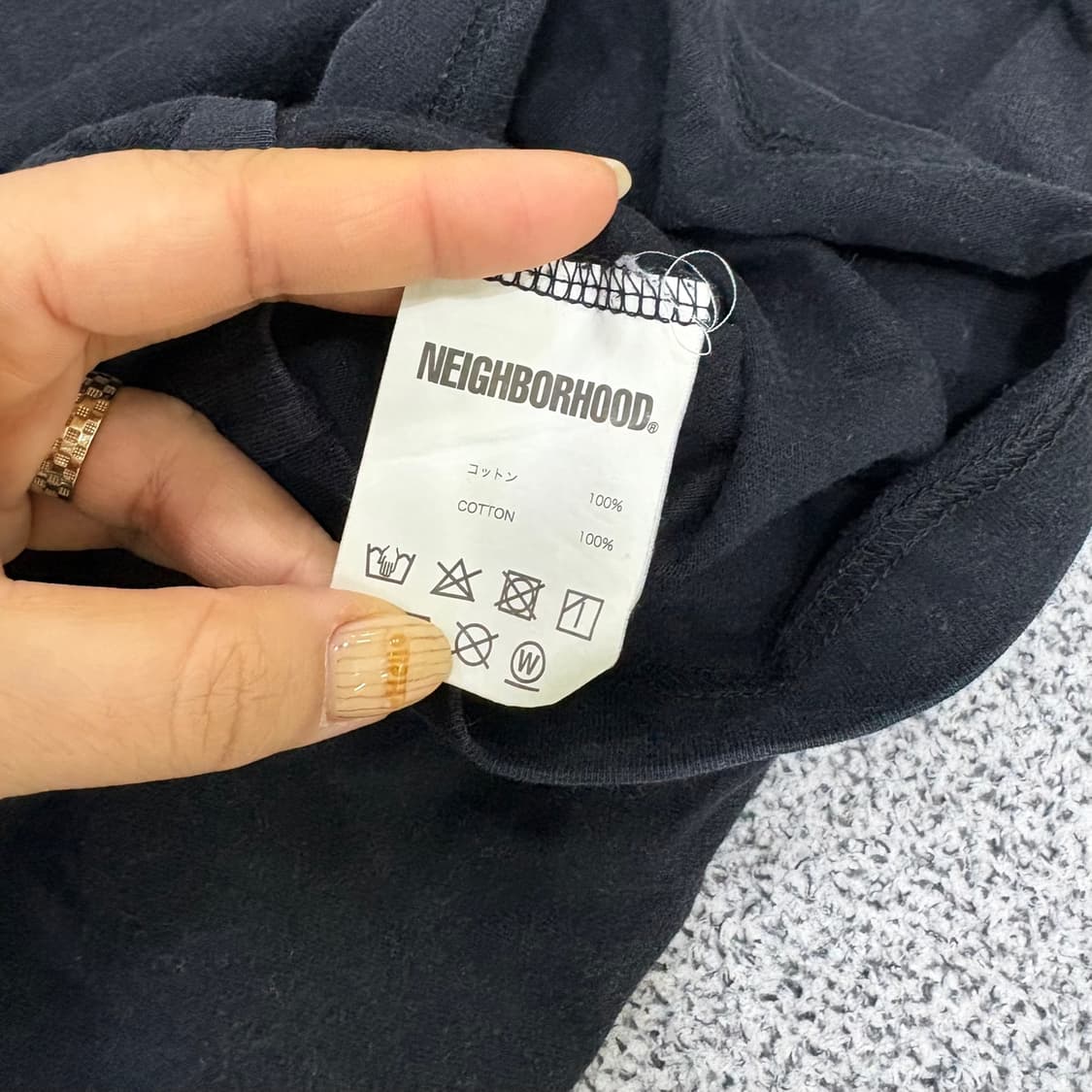 XL 네이버후드 남성 스컬 반팔 티셔츠 0406J 상품이미지4