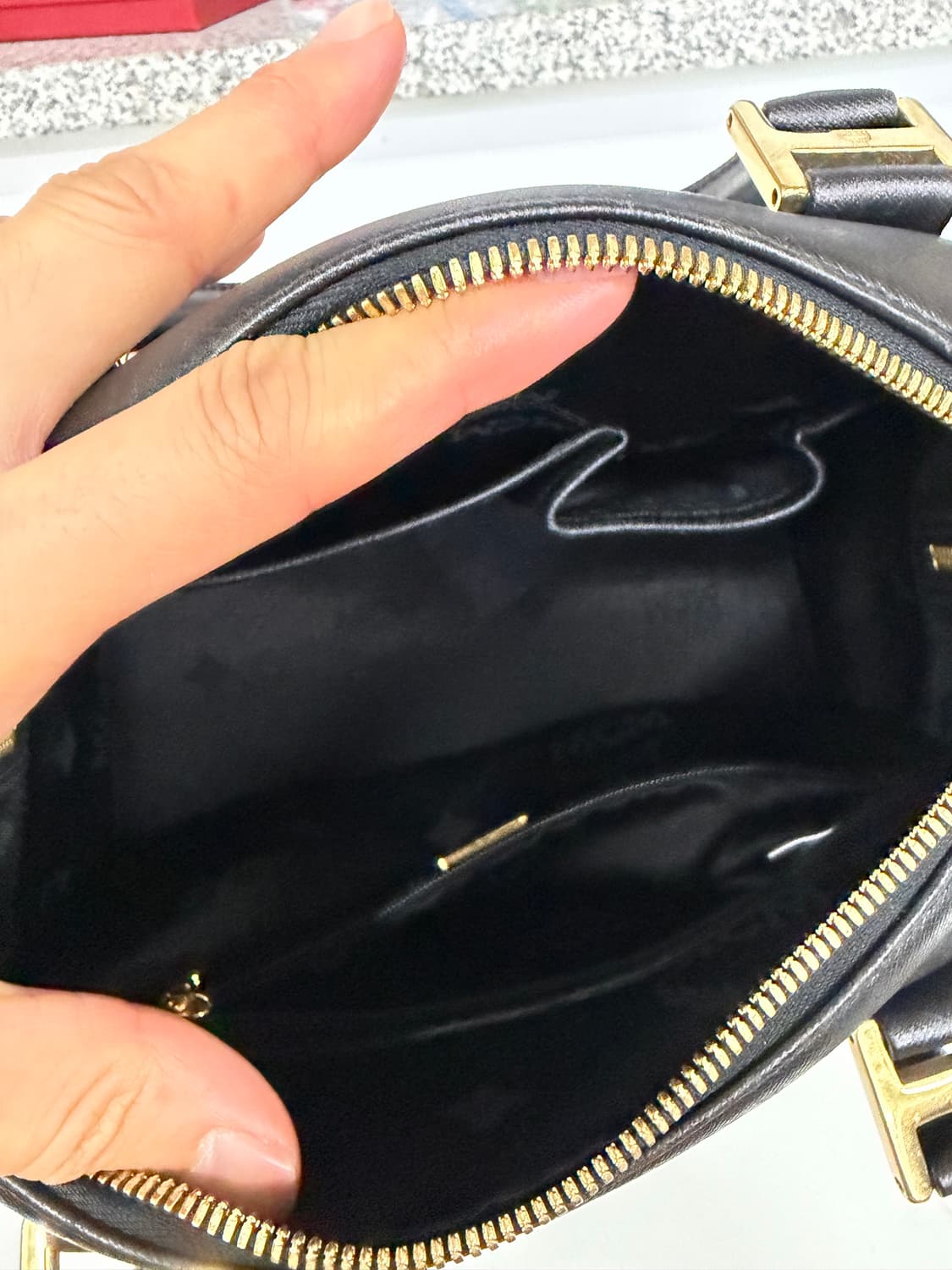 정품) MCM 블랙 토트백 미니백  상품이미지7