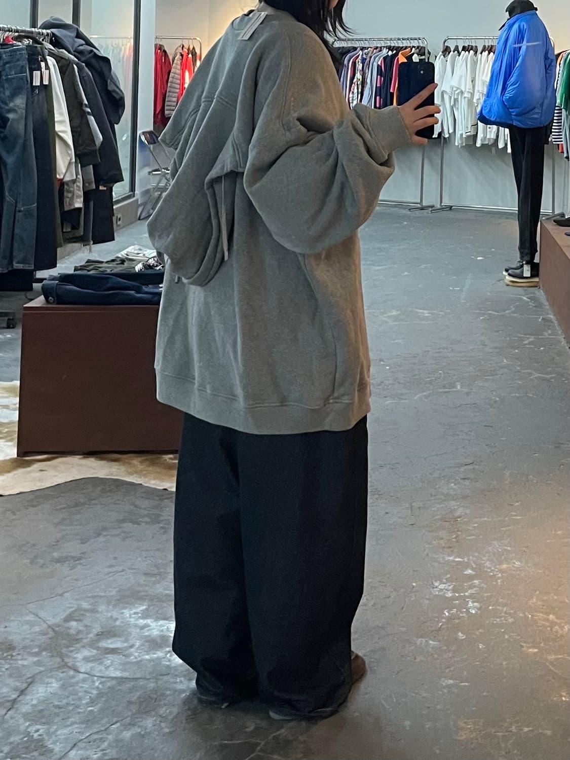 와이 프로젝트 그레이 후드티 H2174 상품이미지1