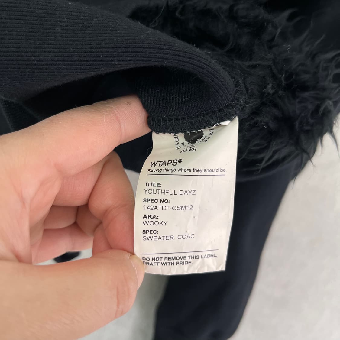 95 더블탭스 양털 후드집업  상품이미지6