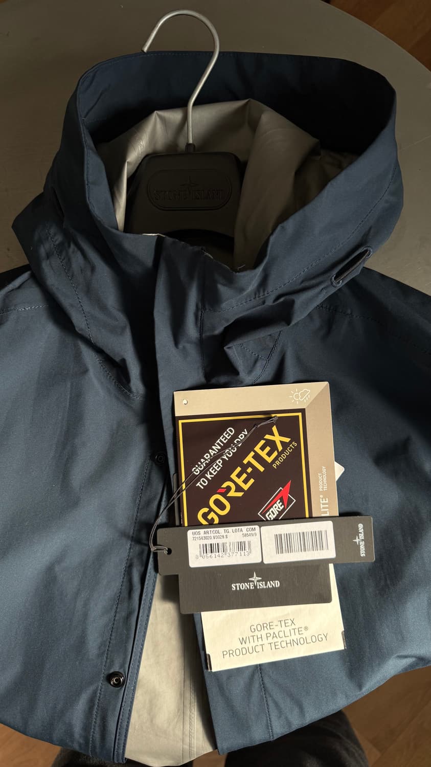 스톤아일랜드 고어텍스 바람막이 자켓 s 옷걸이 포함 모든 구성품 상품이미지5