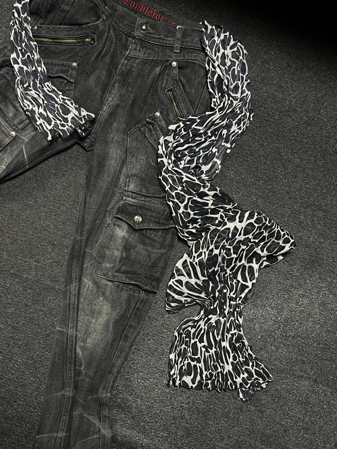 Punk Leopard silky scarf 상품이미지2