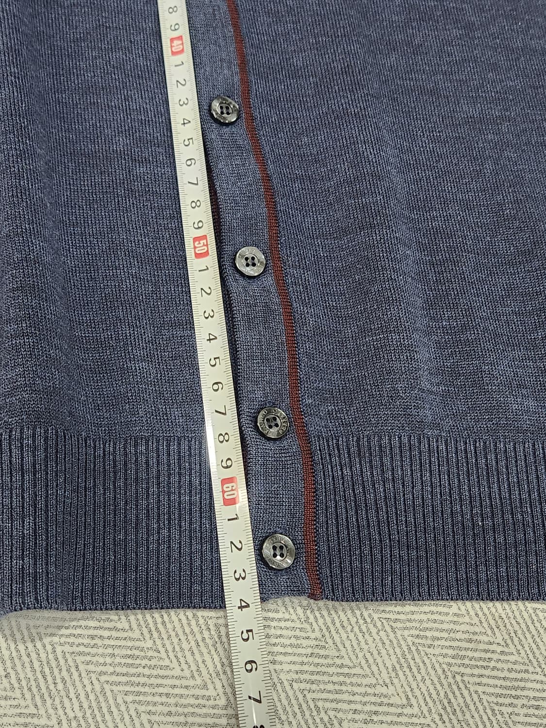 [100] 프랑코페라로 울 혼방 네이비 가디건 남성 100사이즈 상품이미지9