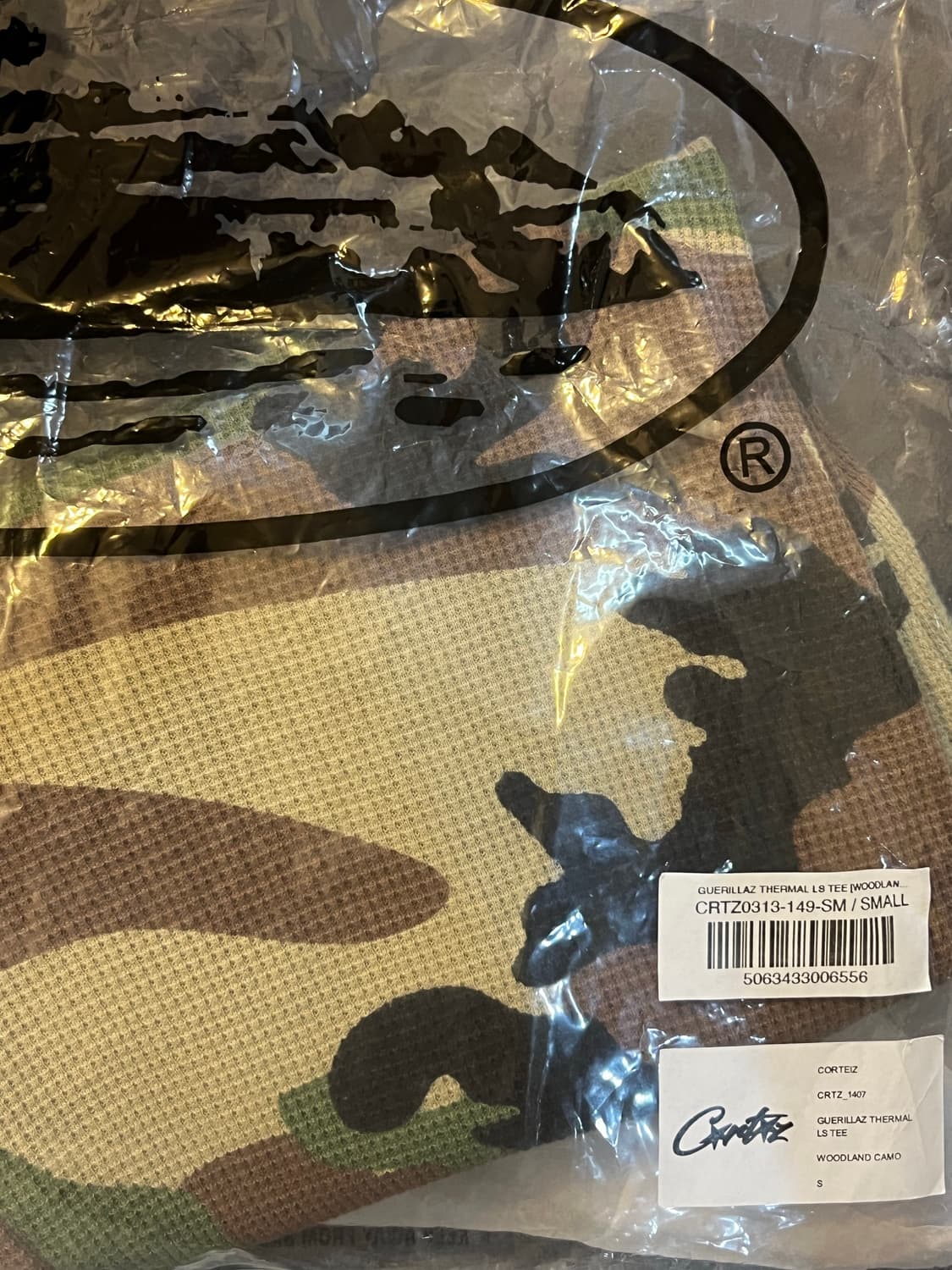 코르테이즈 게릴라즈 써멀 롱슬리브 티셔츠 우드랜드 카모 상품이미지2