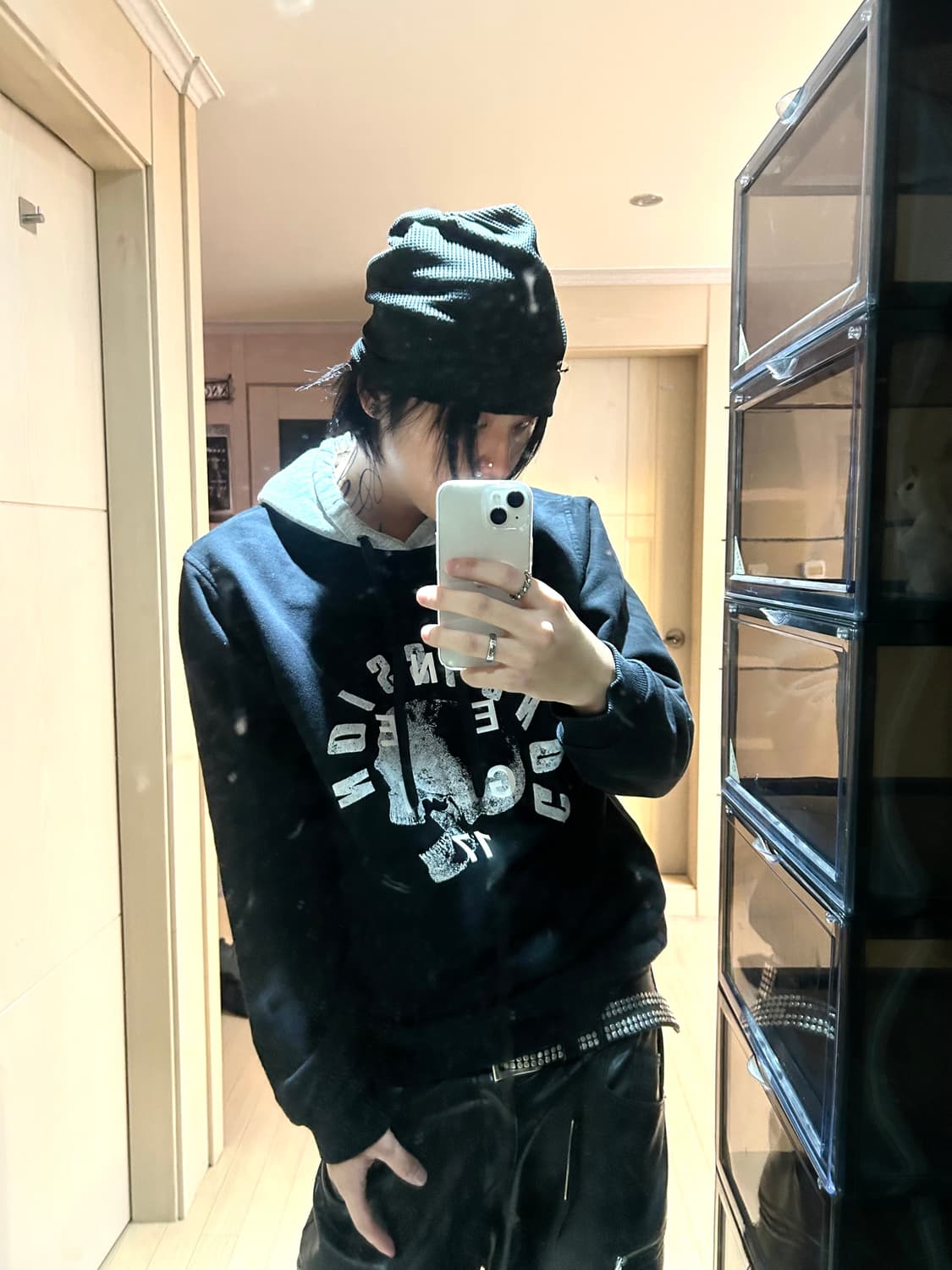 Neige Two tone Graphic hoodie 상품이미지3