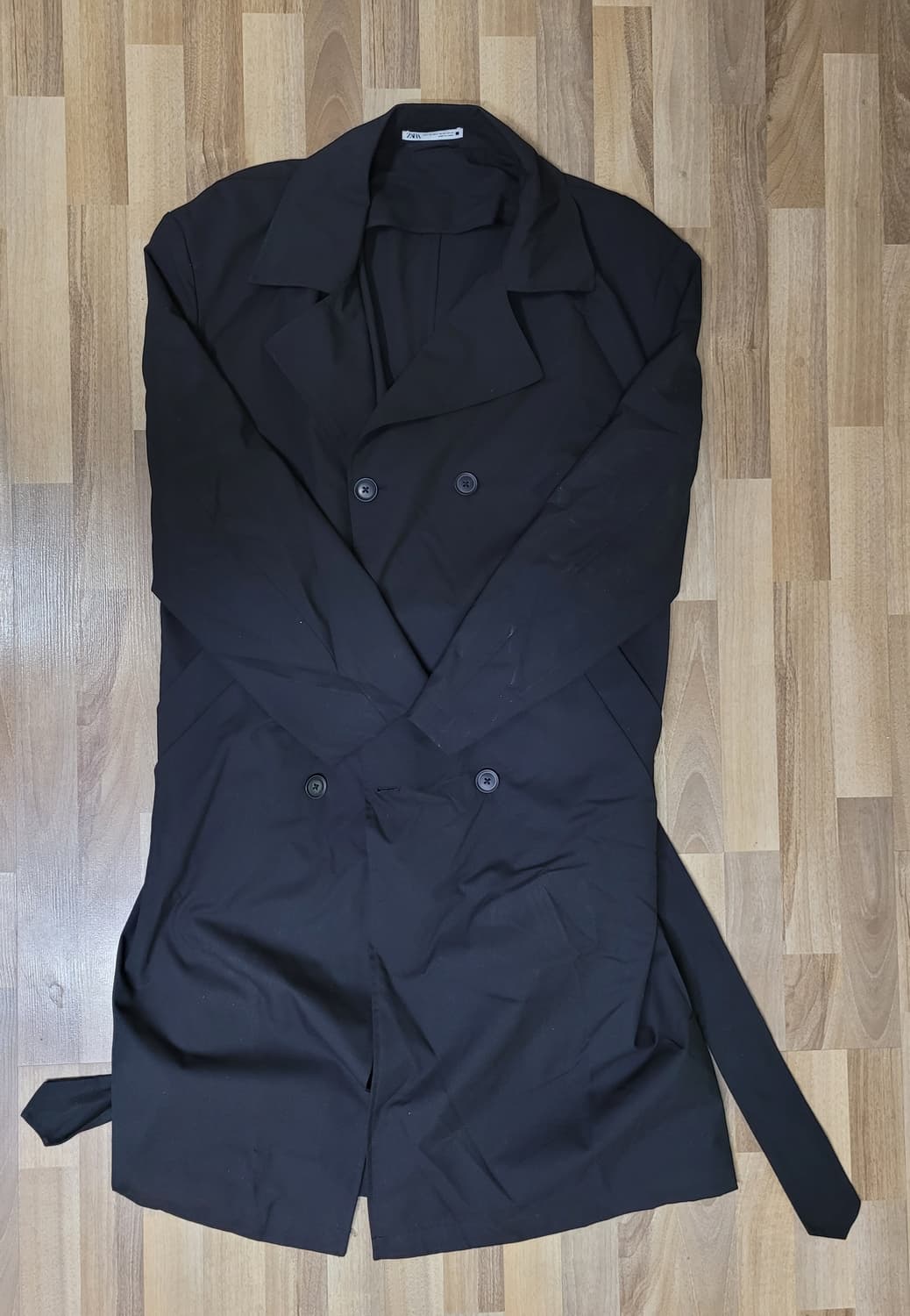 Zara 블랙 트렌치 코트 상품이미지1