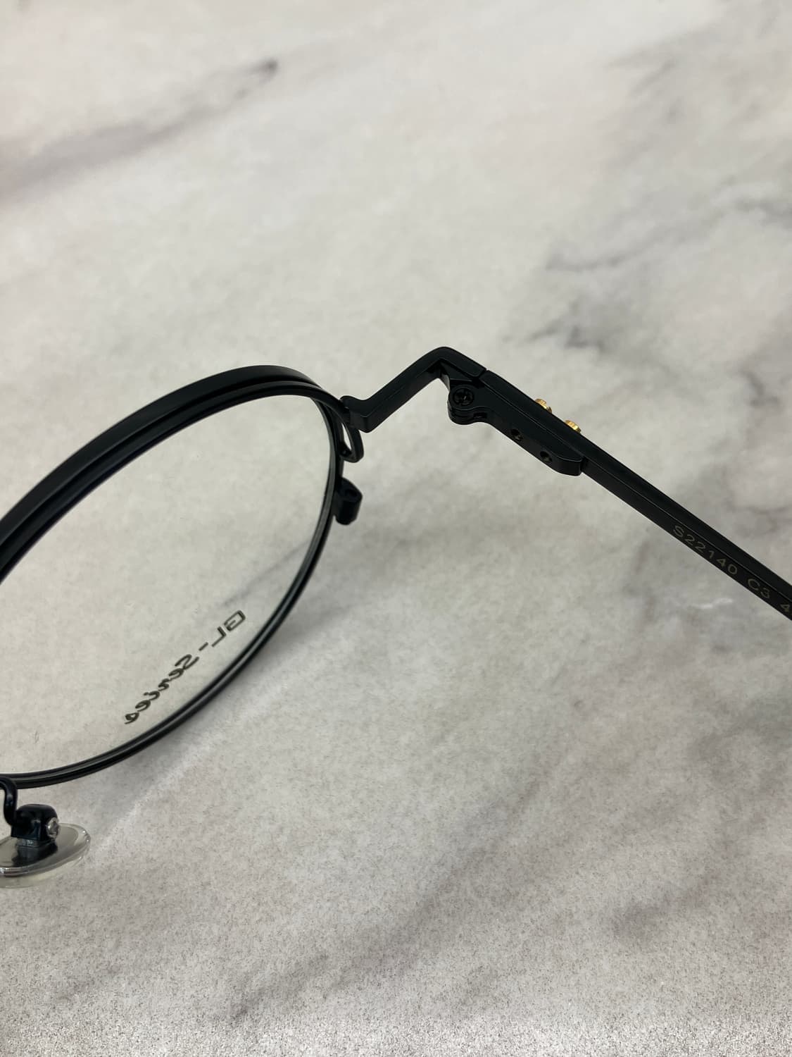 갤랑 GALLAN 블랙 더블 림 라운드 메탈테 안경 상품이미지3
