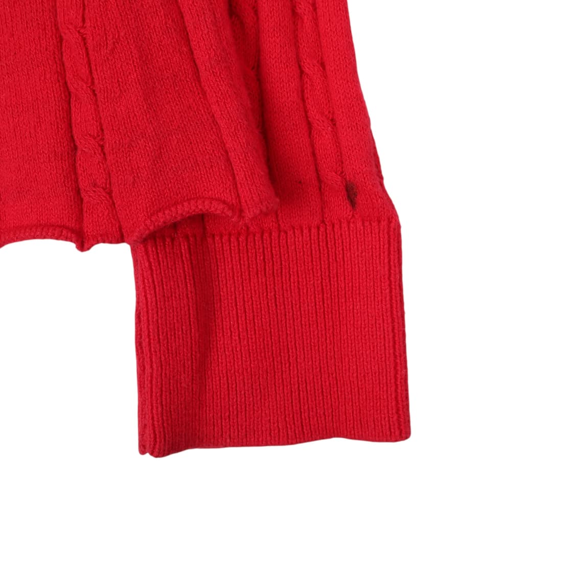 폴로 랄프로렌 우먼스 레드 케이블 니트 상품이미지4