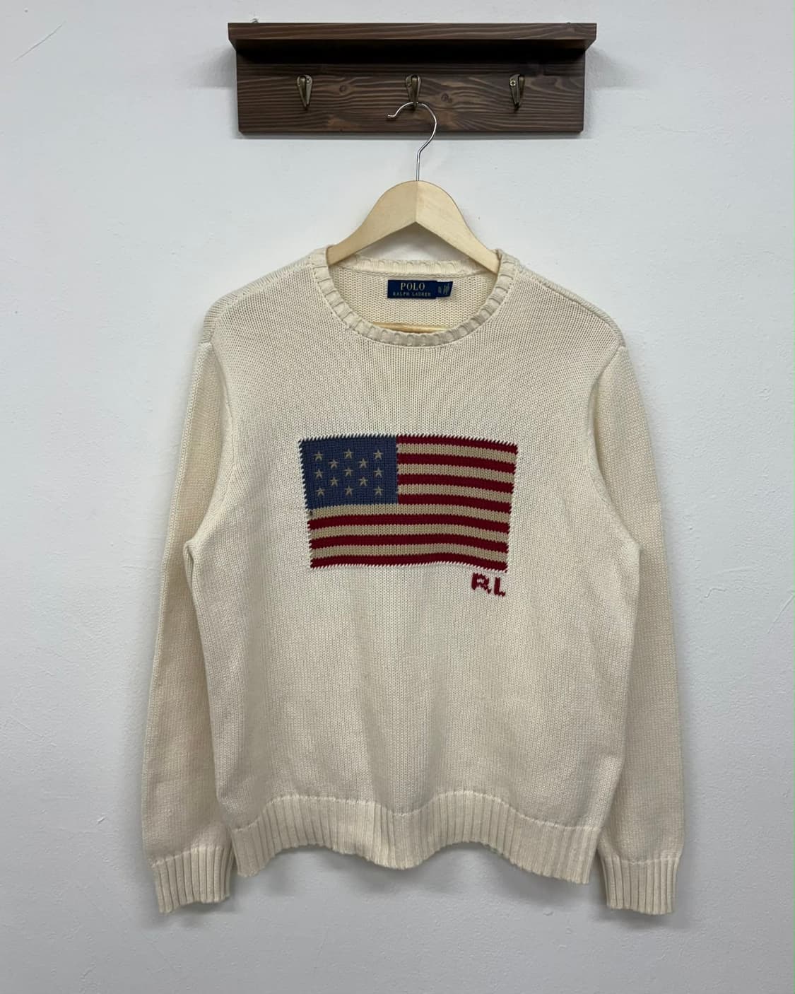 [XL] 폴로 랄프로렌 성조기 크루넥 니트 스웨터 상품이미지1