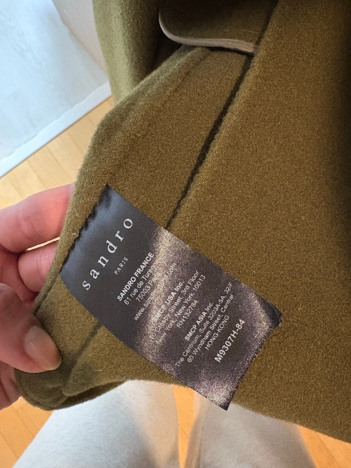 산드로(sandro) 롱코트 상품이미지6