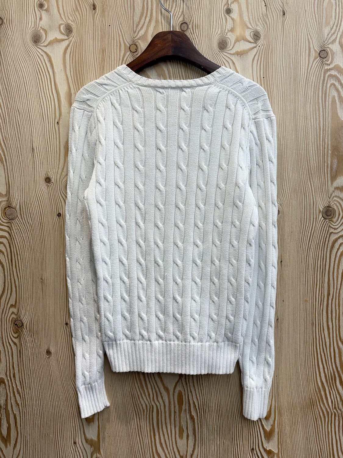 폴로 랄프로렌 브이넥 꽈배기 니트 상품이미지2