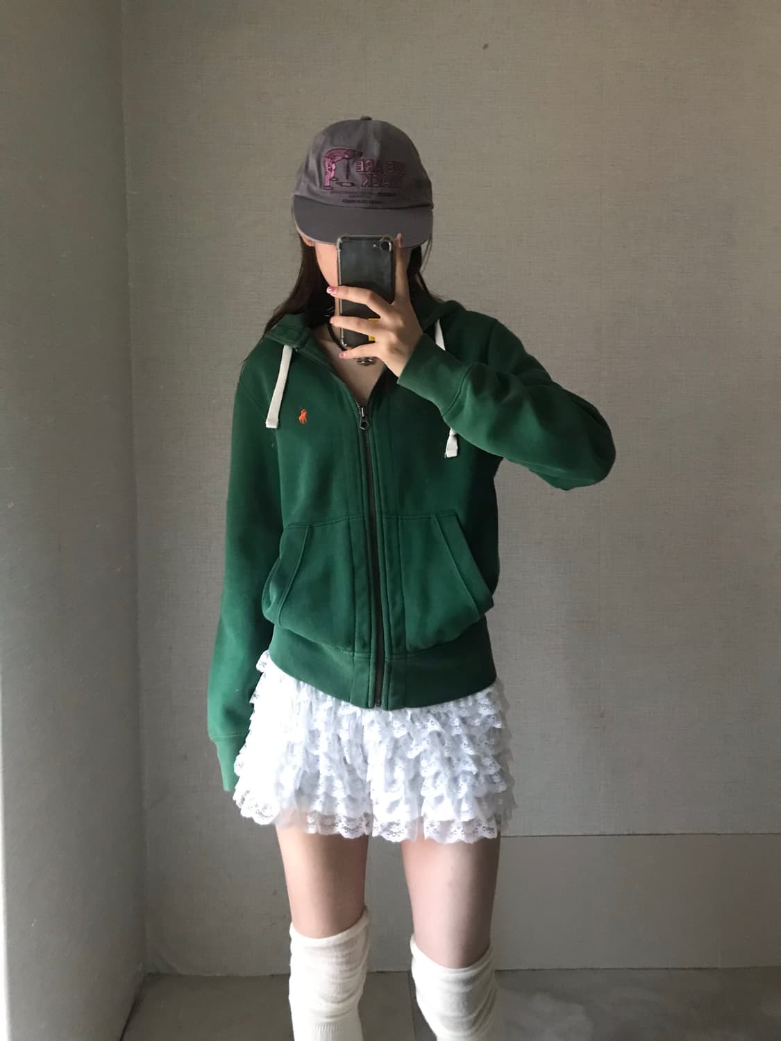 폴로 그린 후드집업 상품이미지3