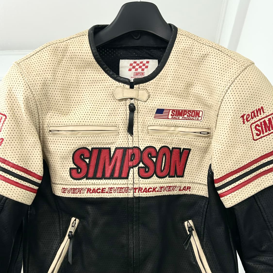 Simpson 컨버터블 카우하이드 레이싱 자켓 상품이미지7