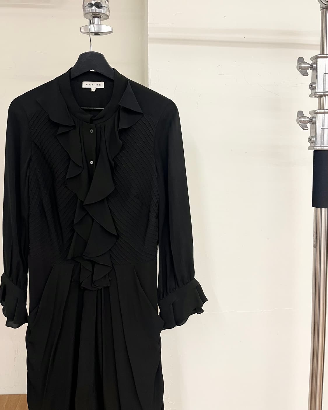 셀린느 블랙 실크 드레스 상품이미지4