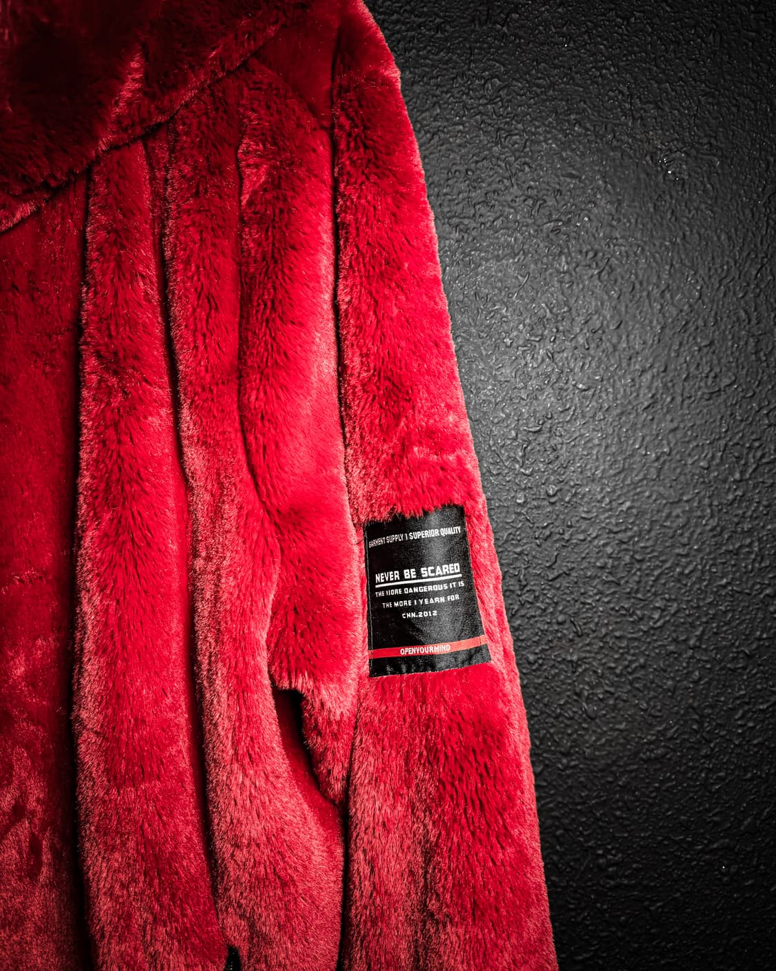 Joy Division Red Fur Hooded Jacket  상품이미지4