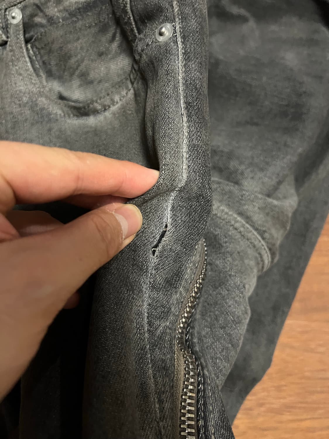 릭오웬스 볼란바나나컷 데님 다크더스트 31사이즈 상품이미지5