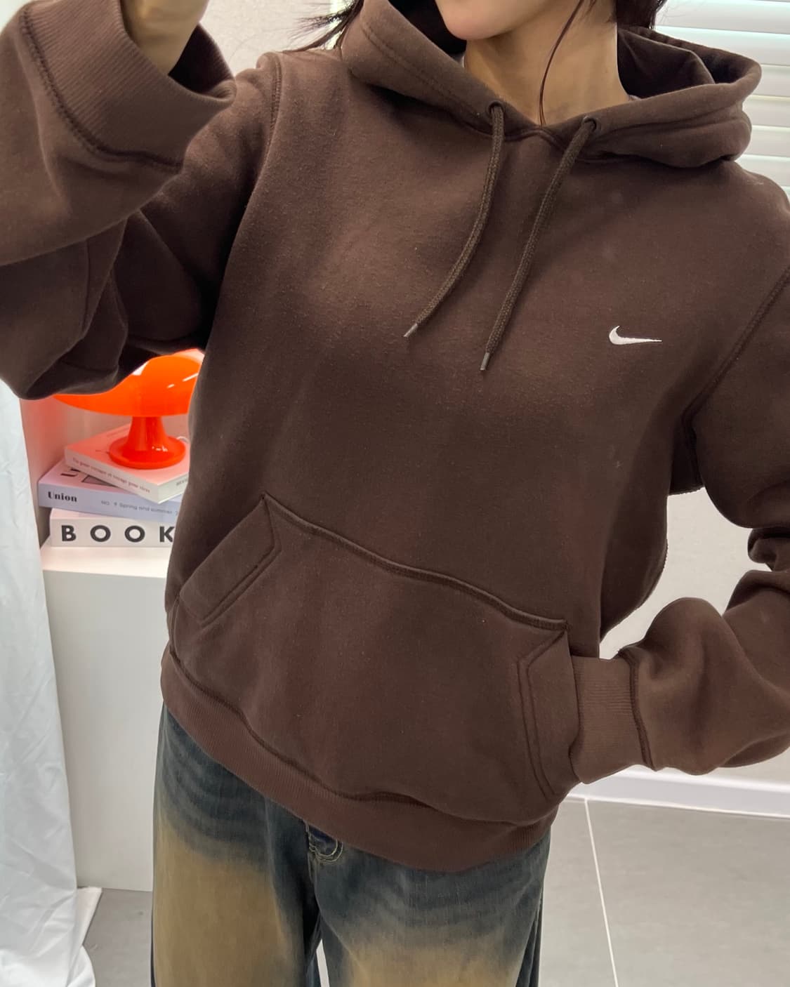 (S)나이키 기모 후드-M1363 상품이미지1