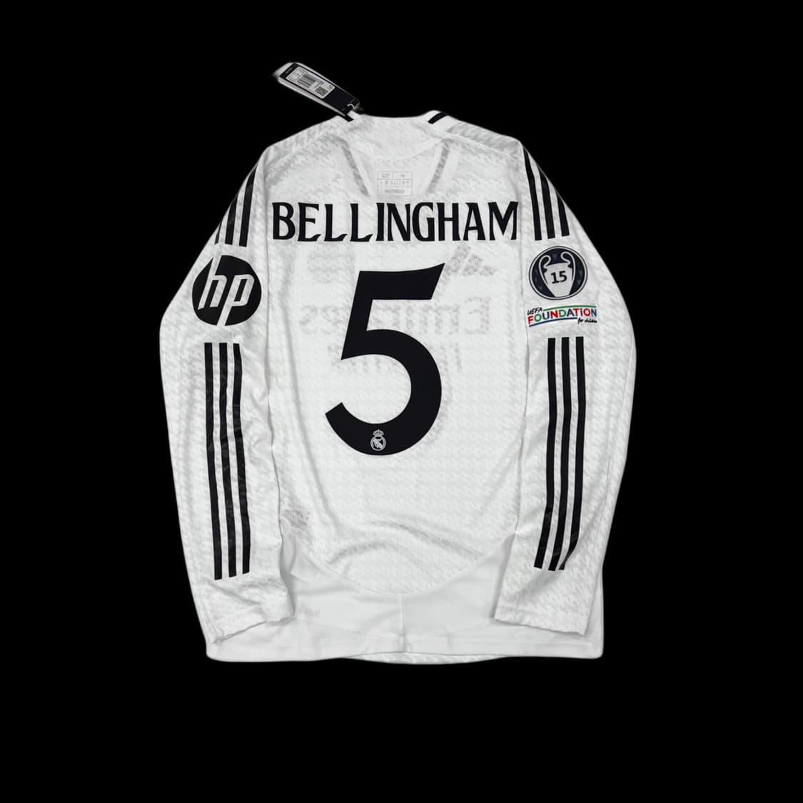 아디다스 24 25 레알 마드리드 홈 어센틱 긴팔 벨링엄 유니폼 상품이미지3