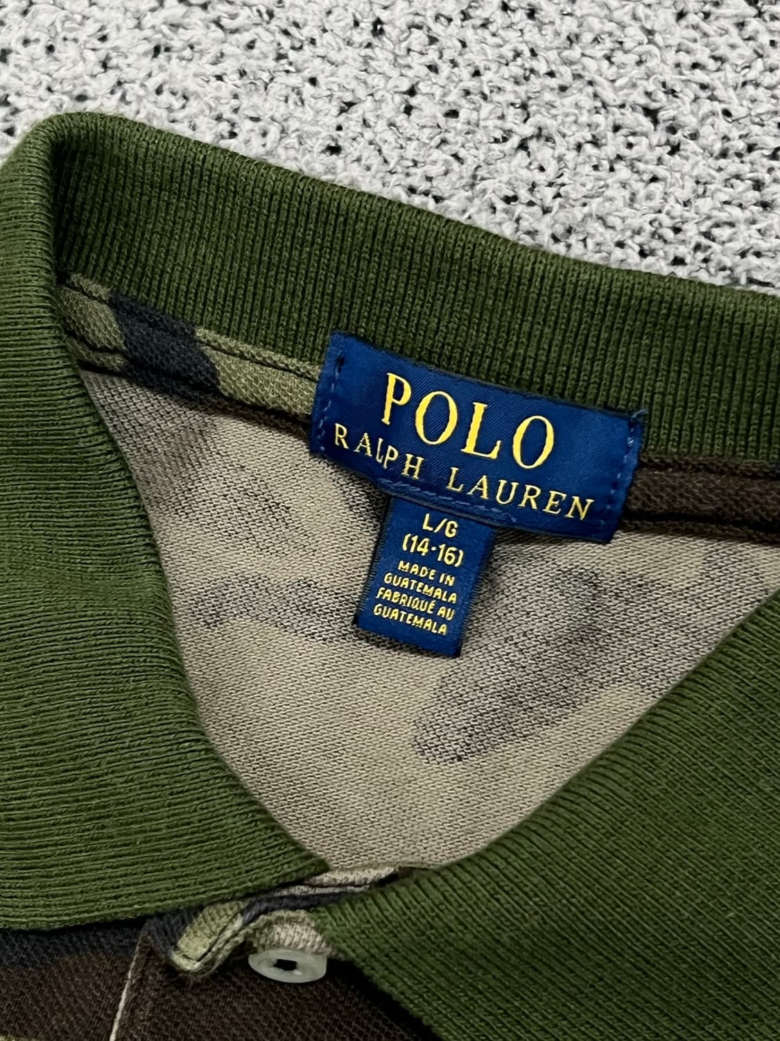 (L) 폴로 랄프로렌 주니어 밀리터리 카모 패턴 키라 티 상품이미지3