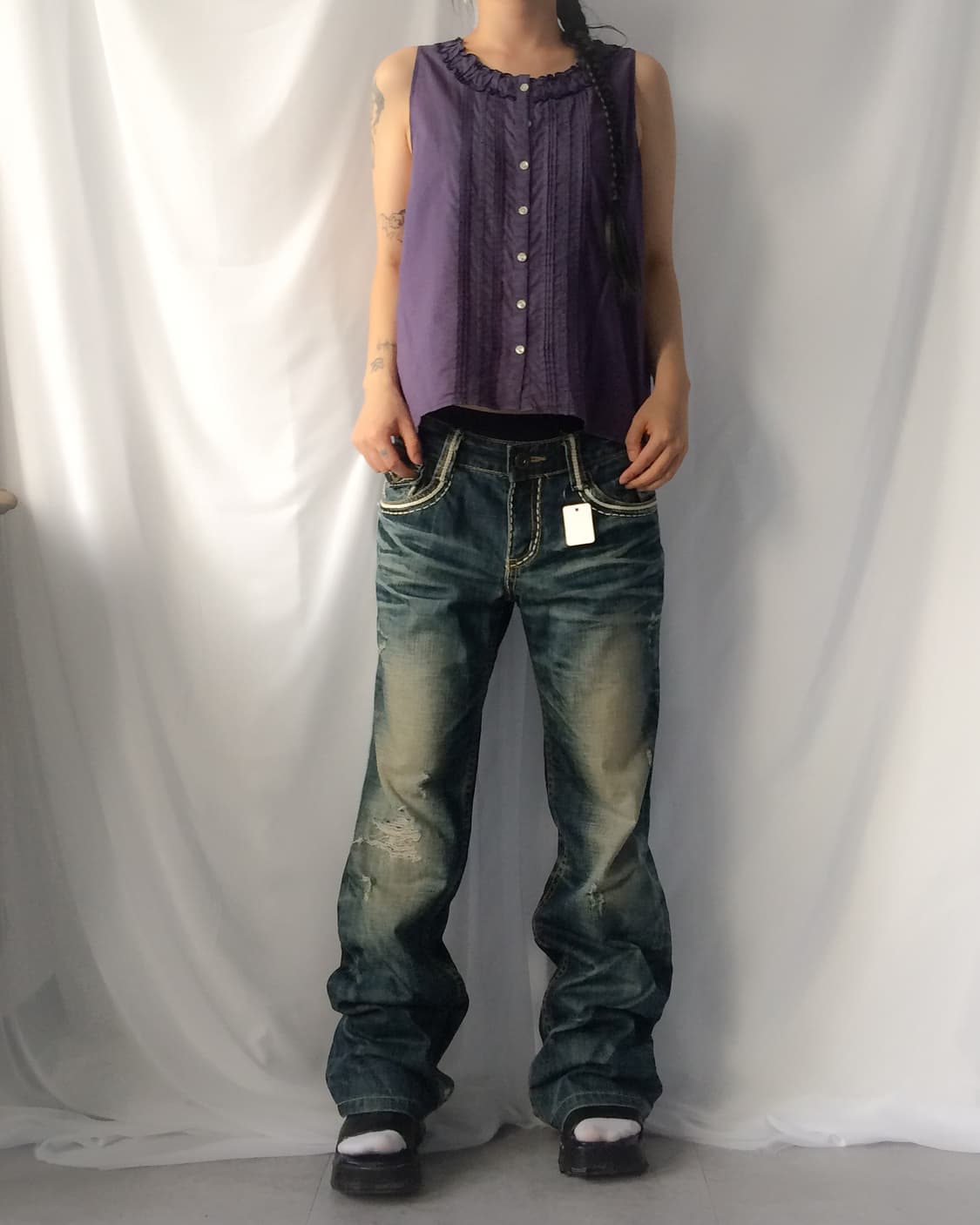 Pleats point sleeveless 상품이미지5
