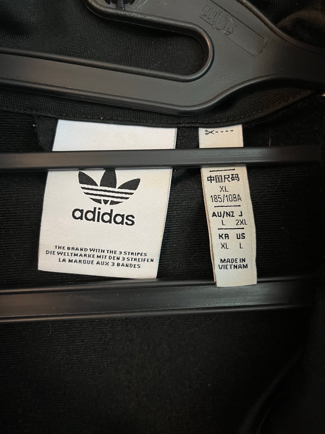 아디다스 루즈핏 파이어버드 져지 블랙 (XL)  상품이미지4