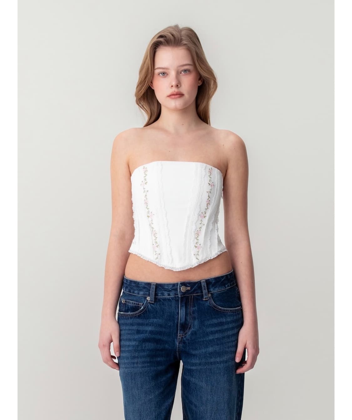 글로니 로즈레이스코르셋탑 S 상품이미지2