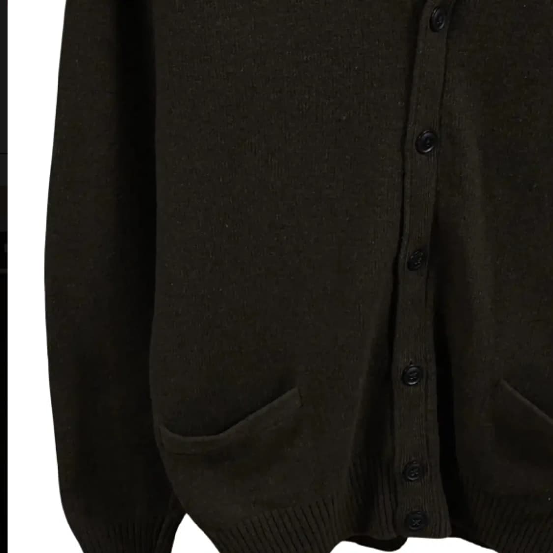 105)유니클로 울 가디건 카키 상품이미지3