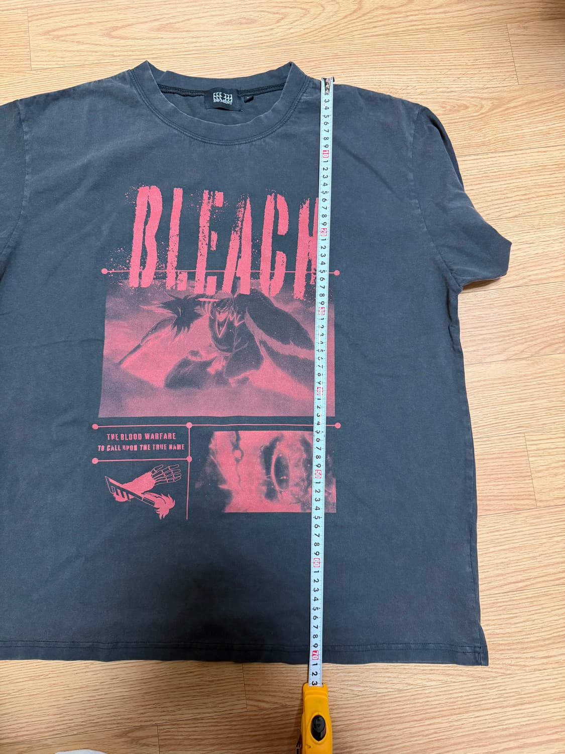 블리치 피그먼트 티셔츠 XL 새상품 상품이미지4