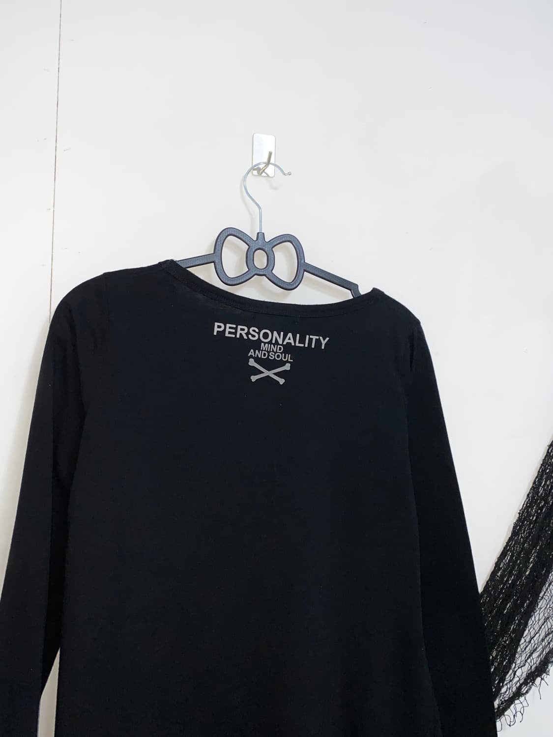 ꒰ঌ 펑크 스컬 레터링 롱슬리브 ໒꒱ 상품이미지5